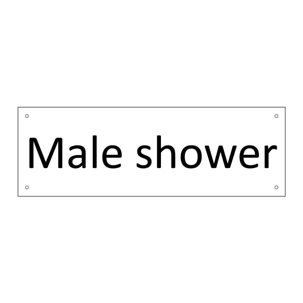 Male shower
