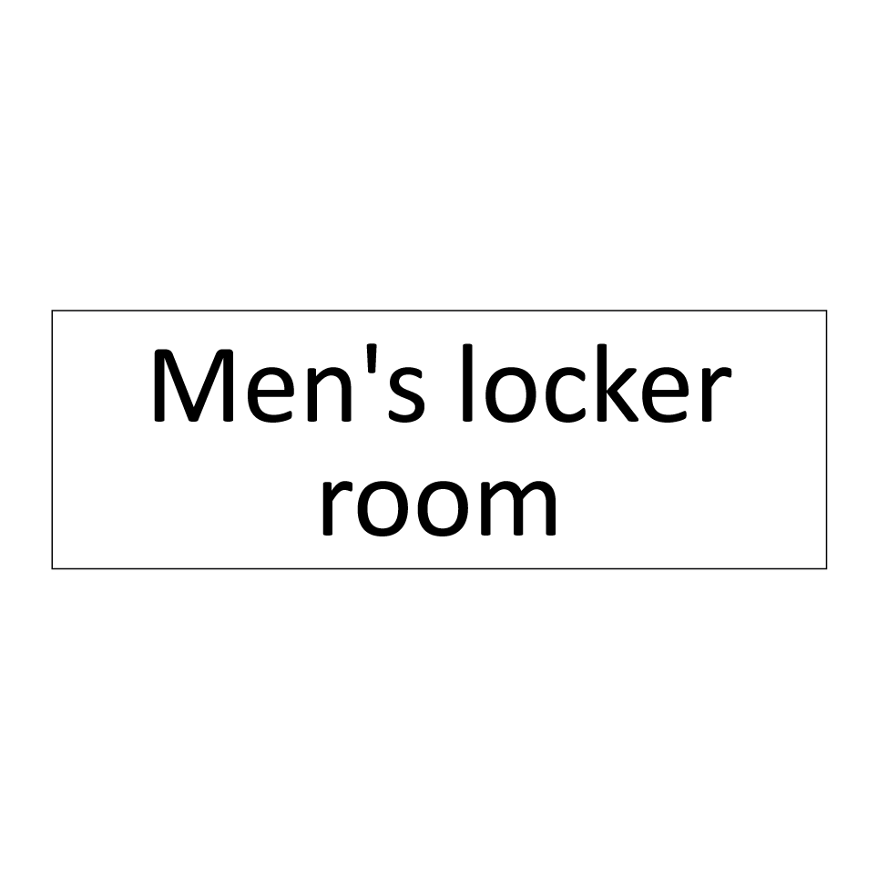 Men's locker room