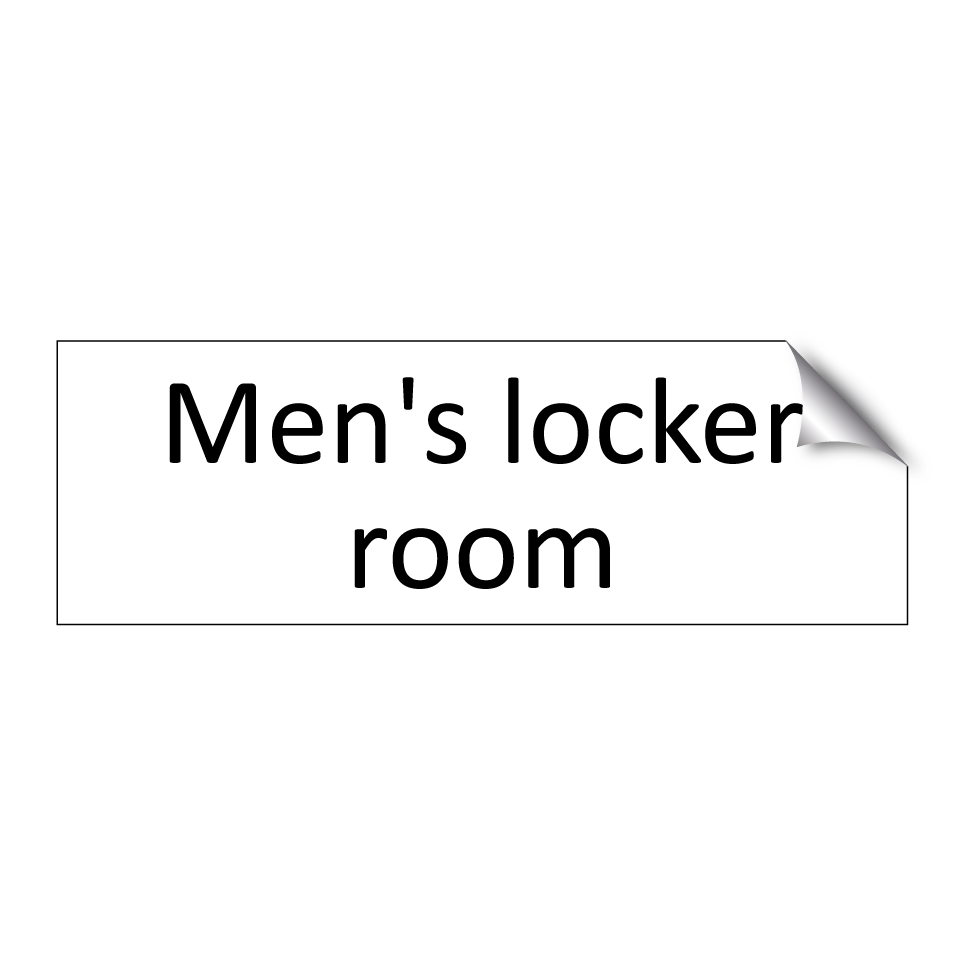 Men's locker room