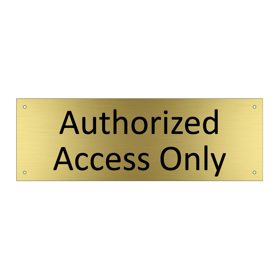 Authorized Access Only
