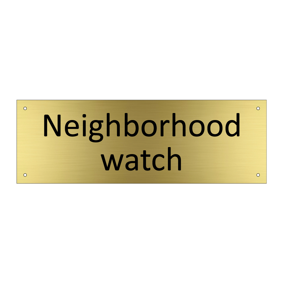 Neighborhood watch