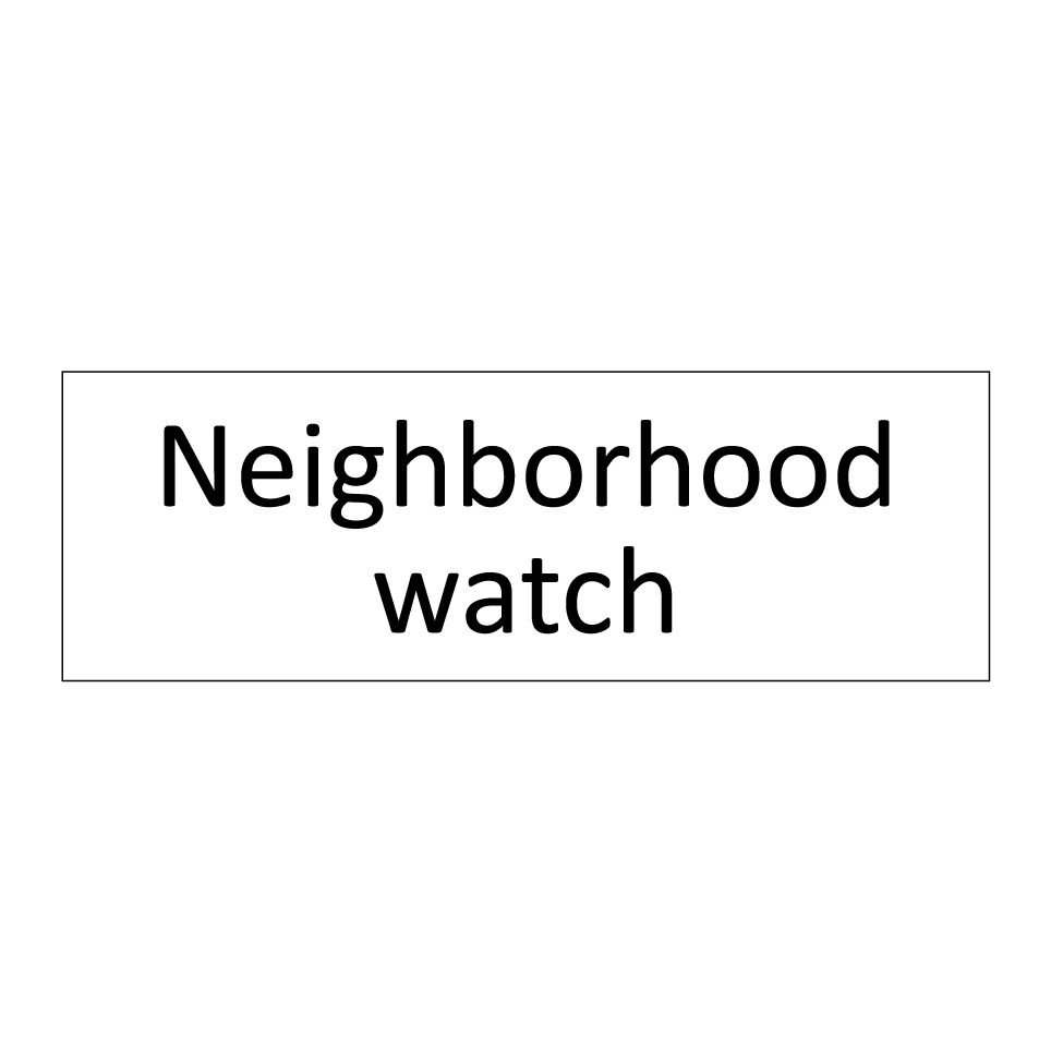 Neighborhood watch