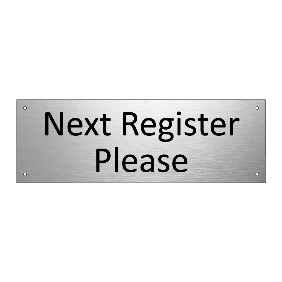 Next Register Please