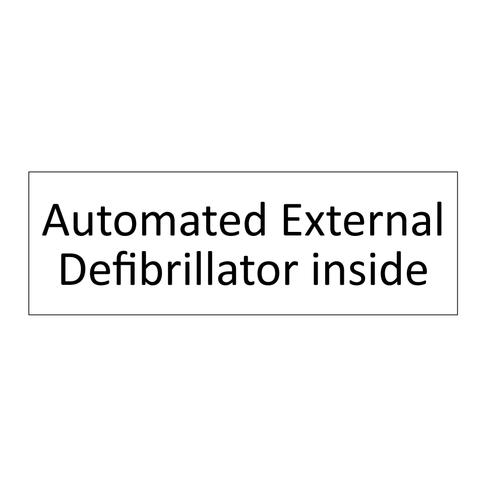 Automated External Defibrillator inside