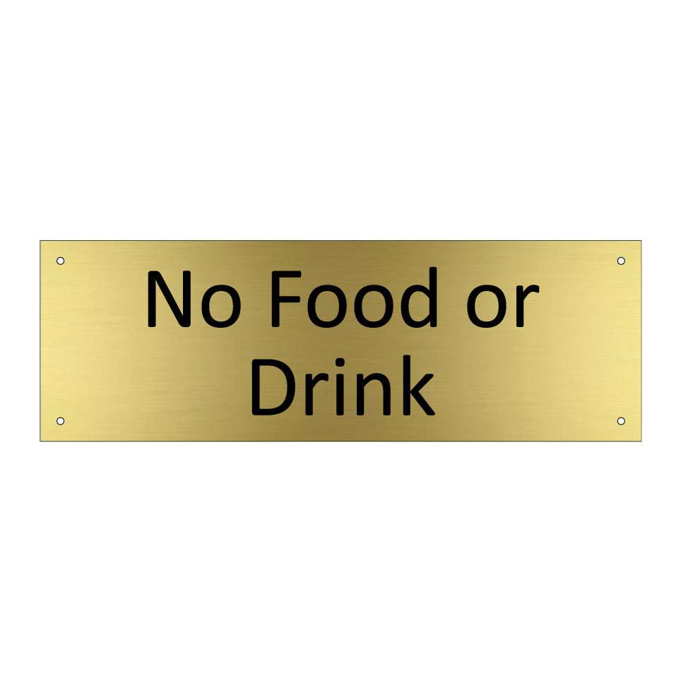 No Food or Drink