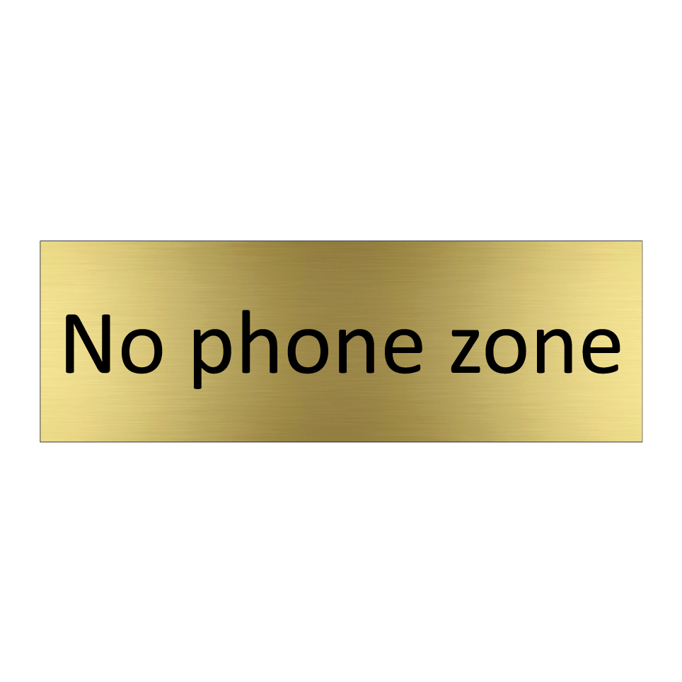 No phone zone