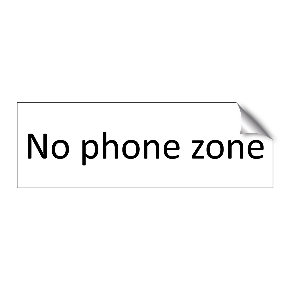 No phone zone