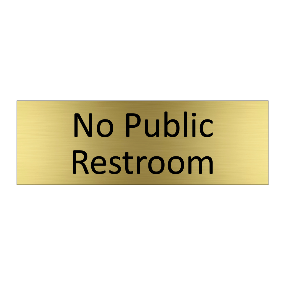 No Public Restroom