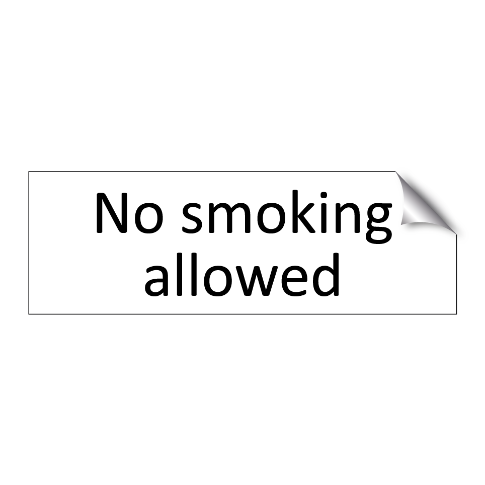 No smoking allowed