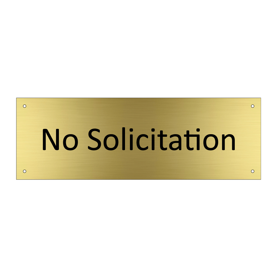 No Solicitation