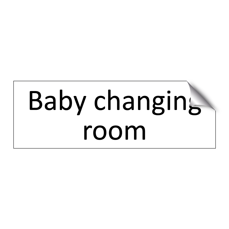 Baby changing room