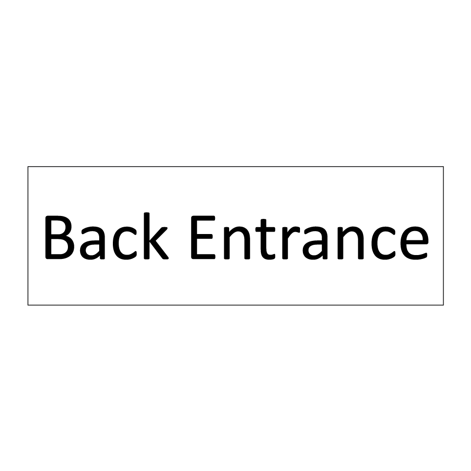 Back Entrance