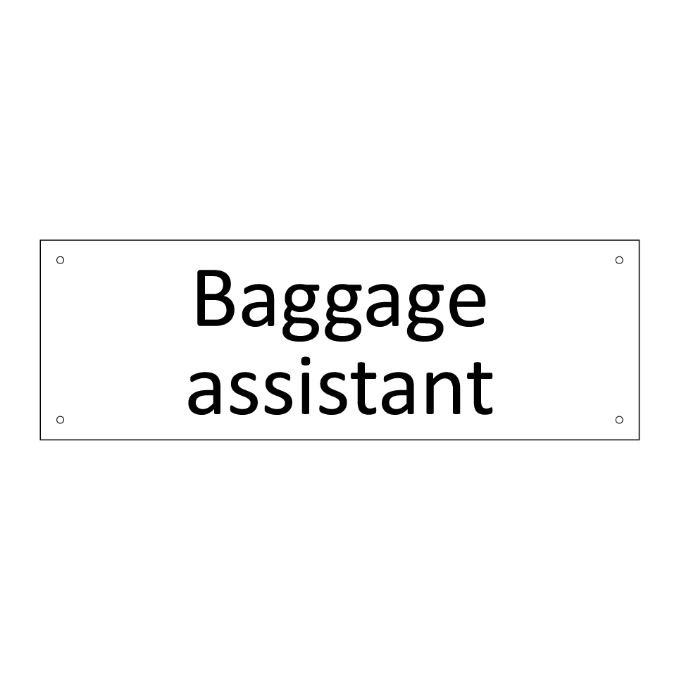 Baggage assistant