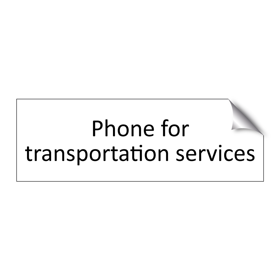Phone for transportation services