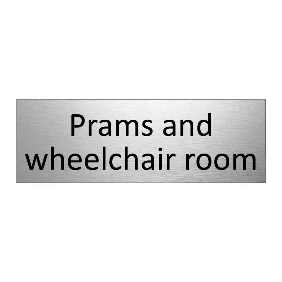 Prams and wheelchair room