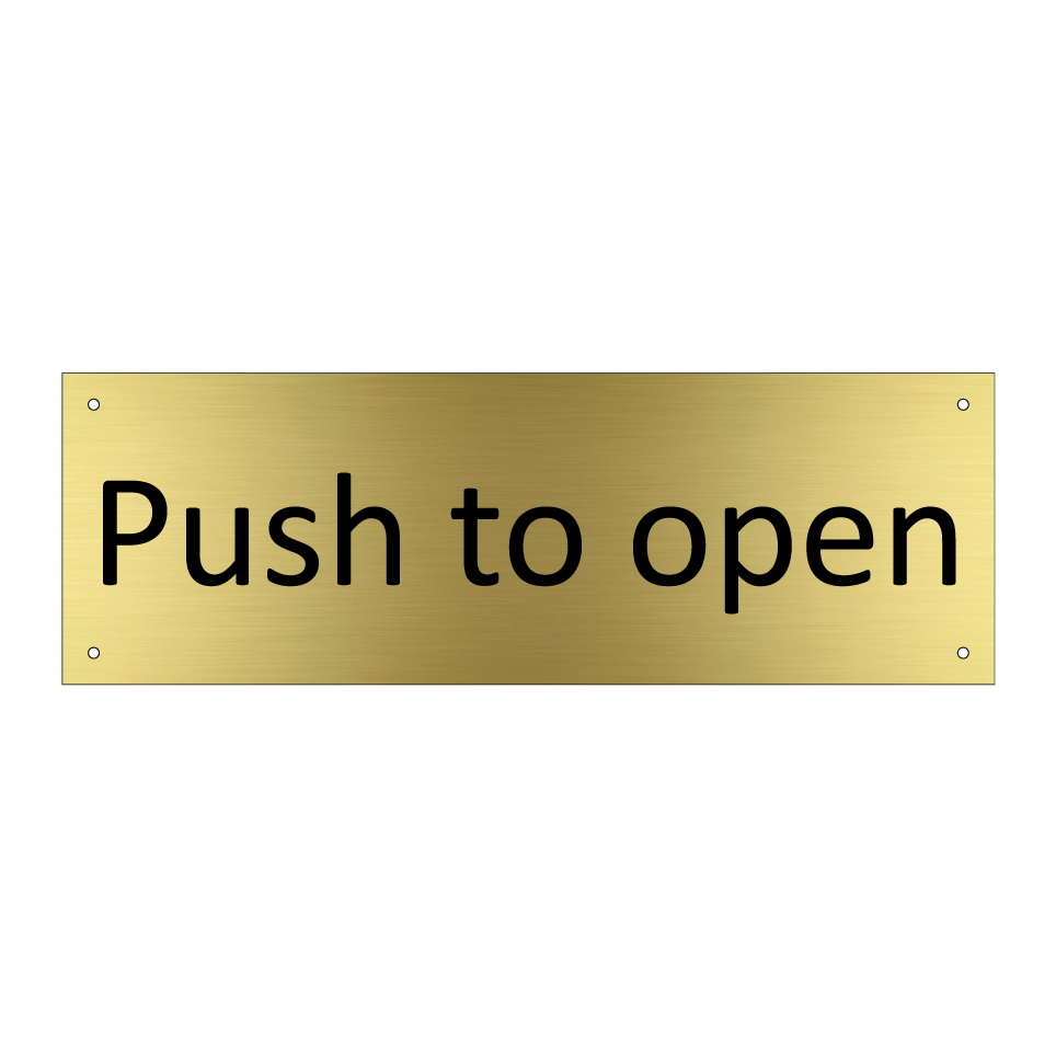 Push to open