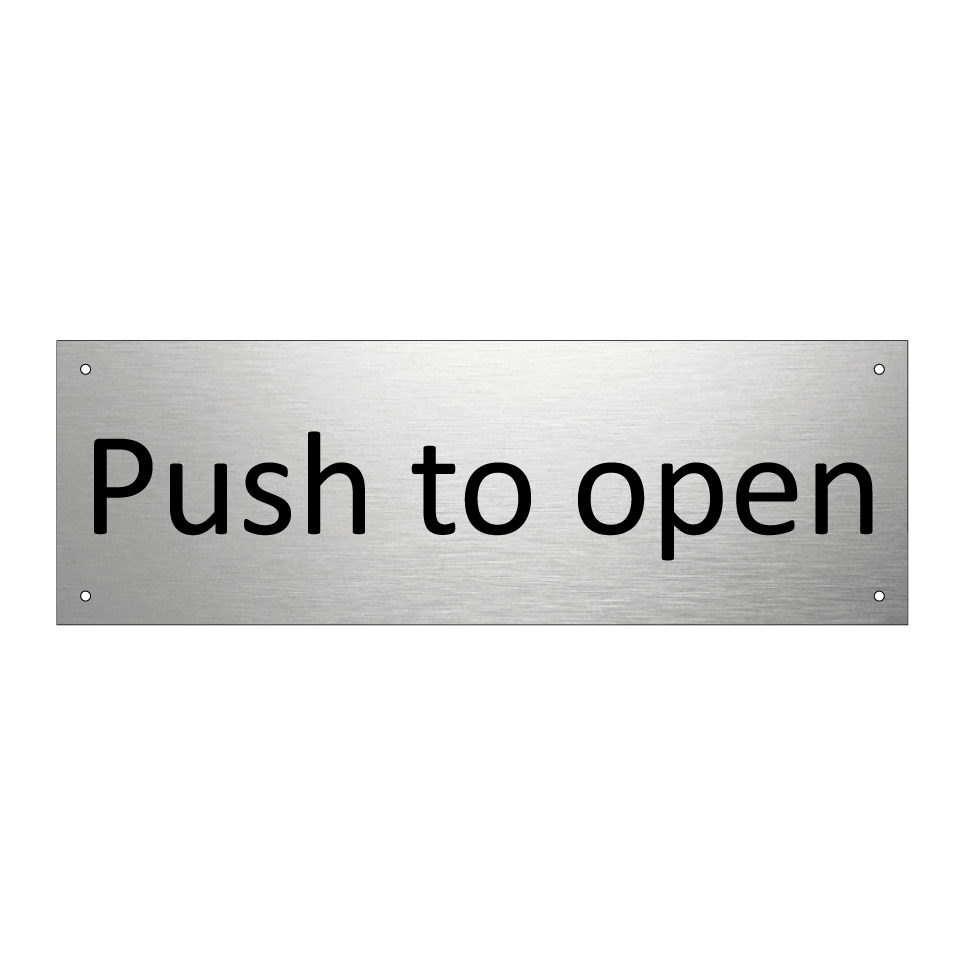 Push to open