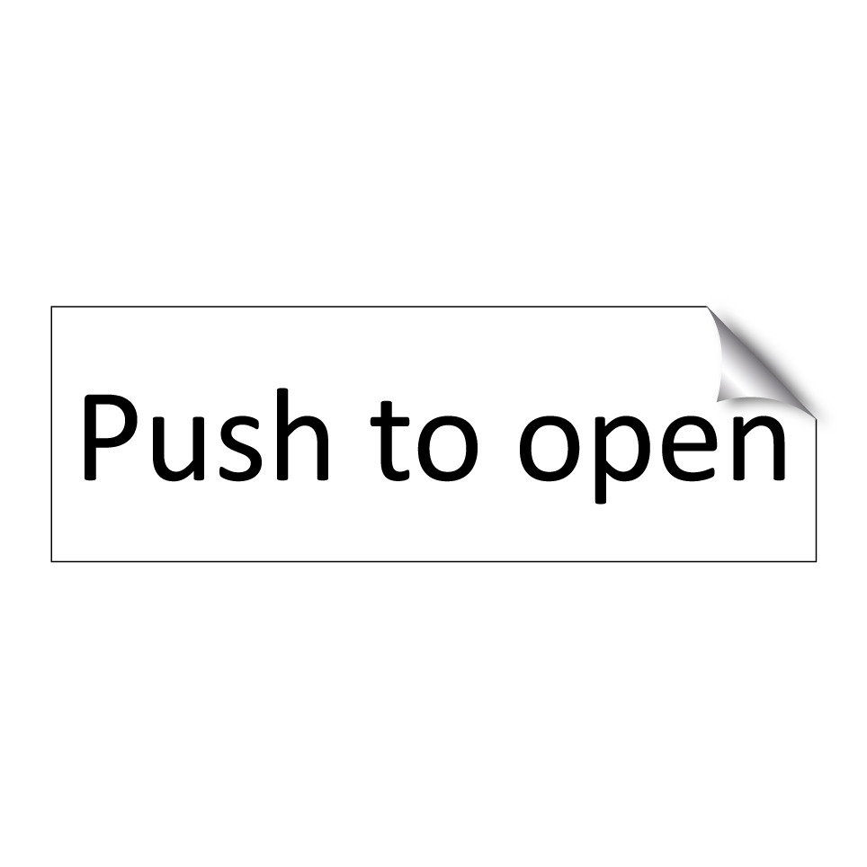 Push to open