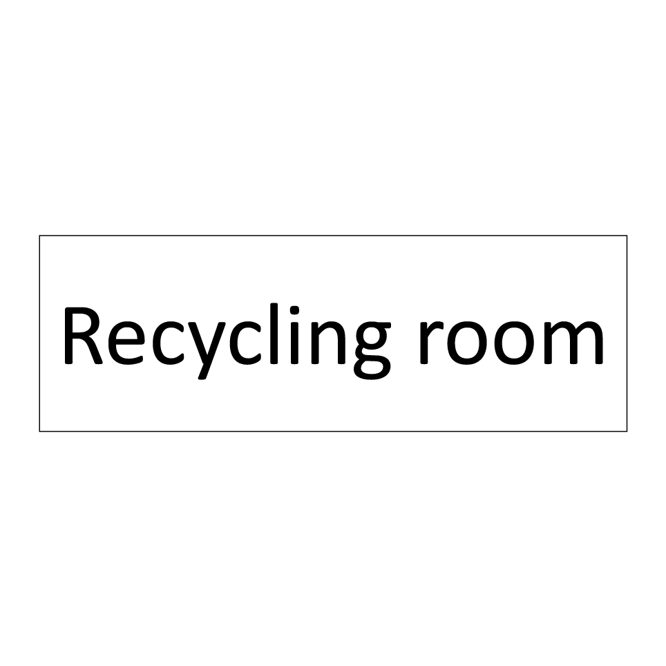 Recycling room