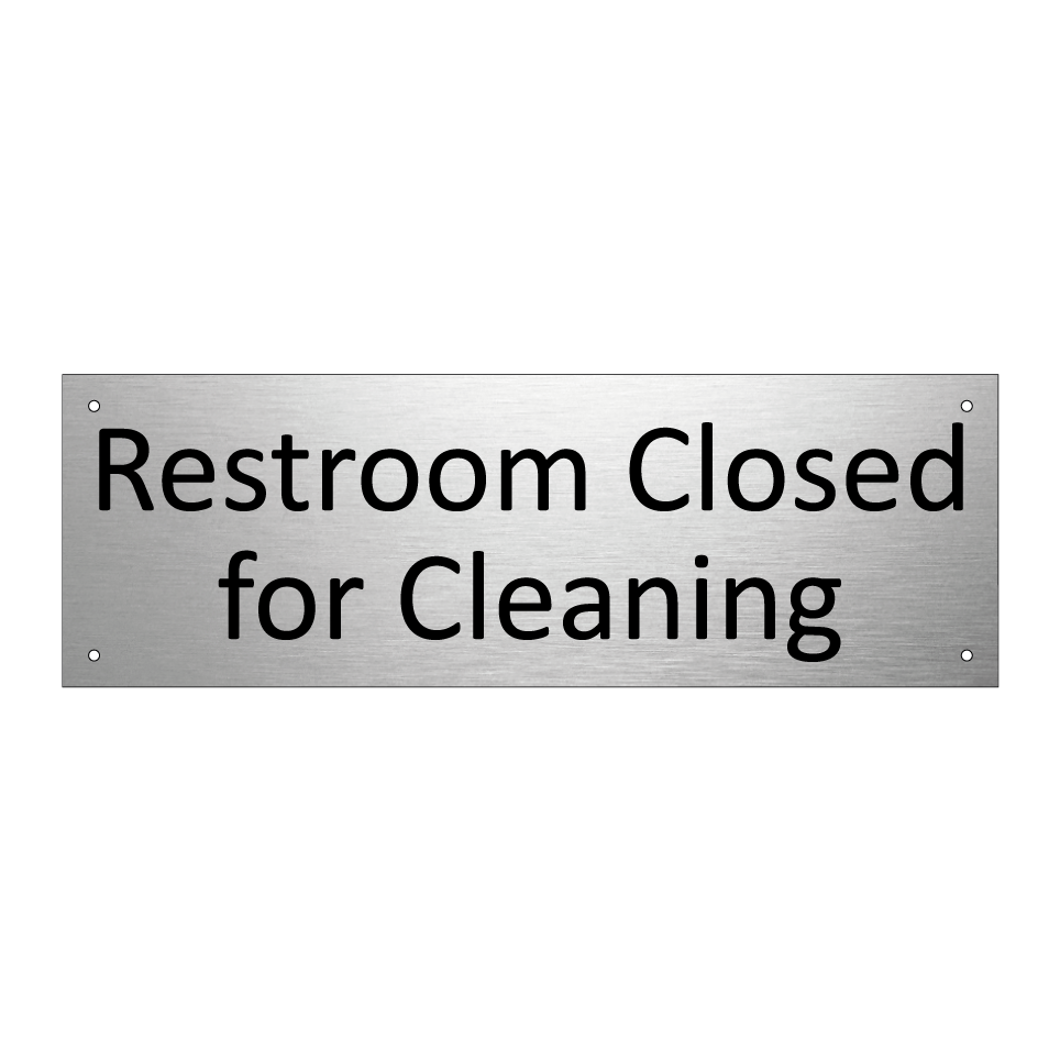 Restroom Closed for Cleaning