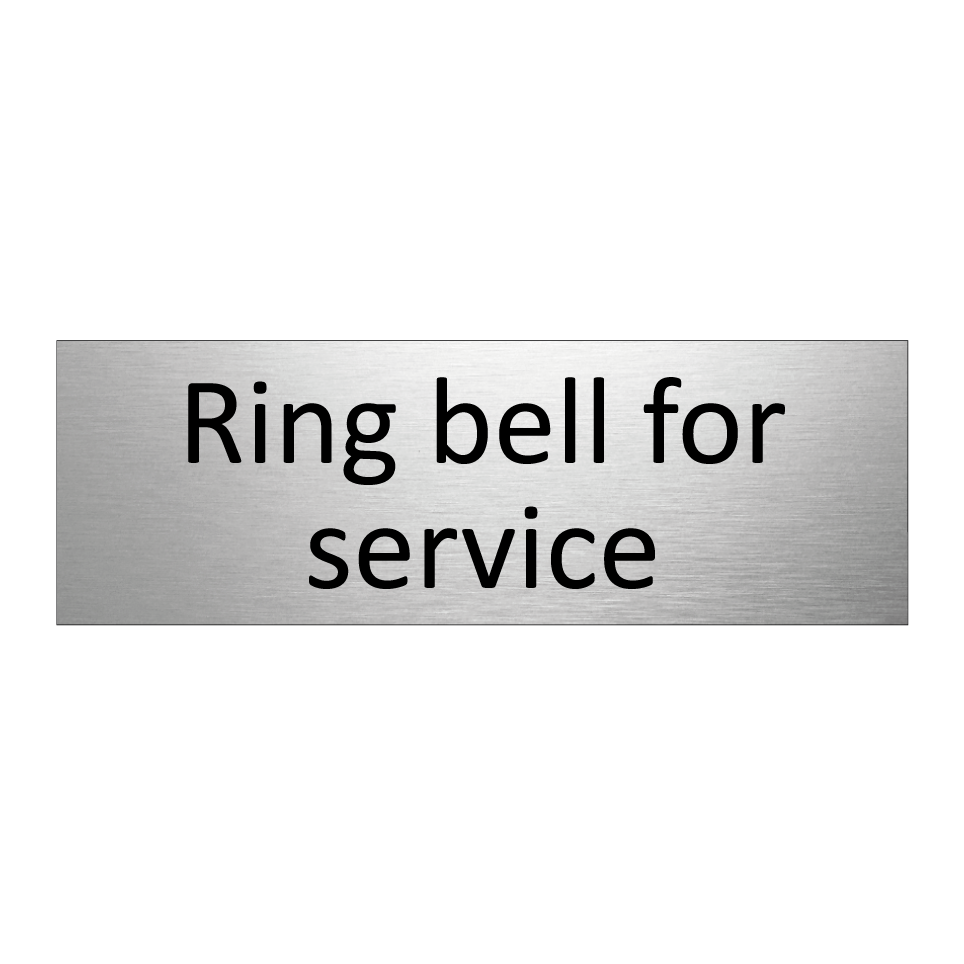 Ring bell for service
