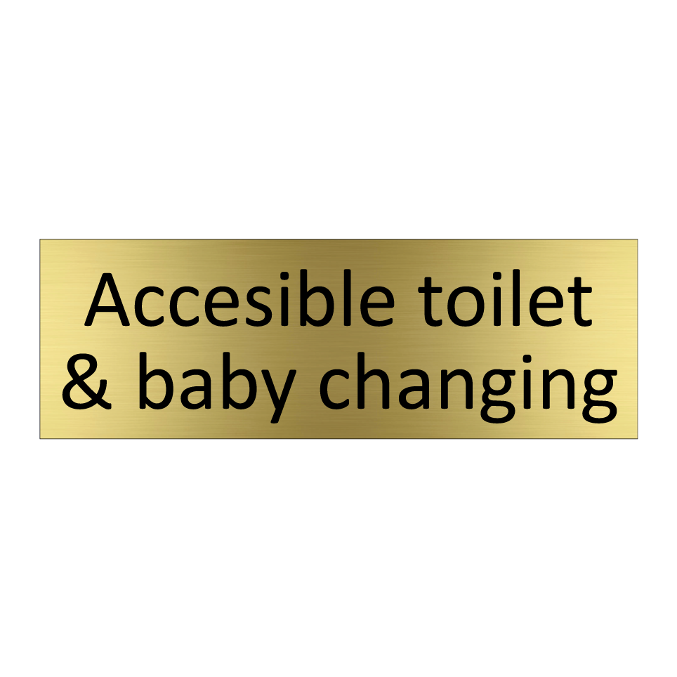 Accesible toilet & baby changing
