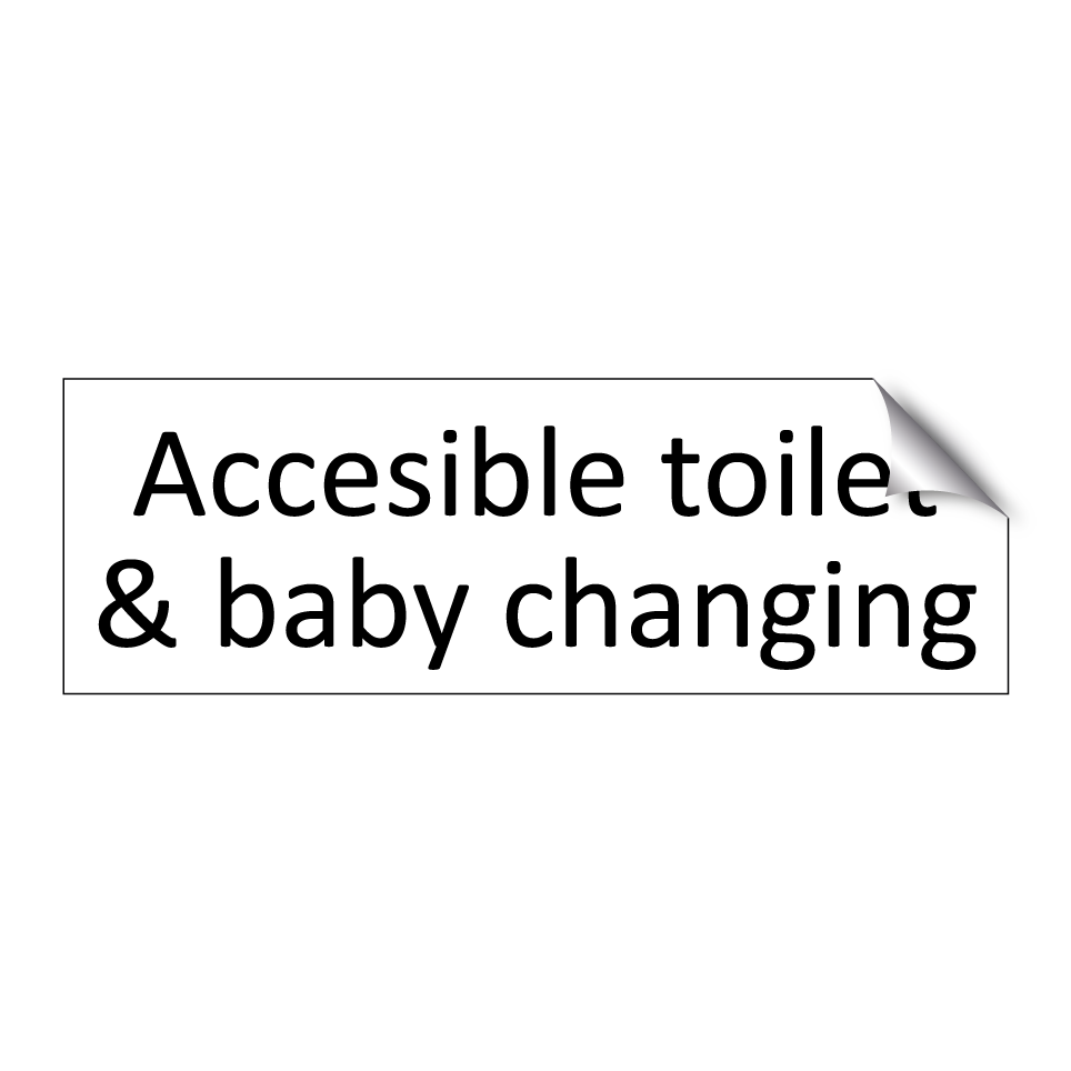 Accesible toilet & baby changing
