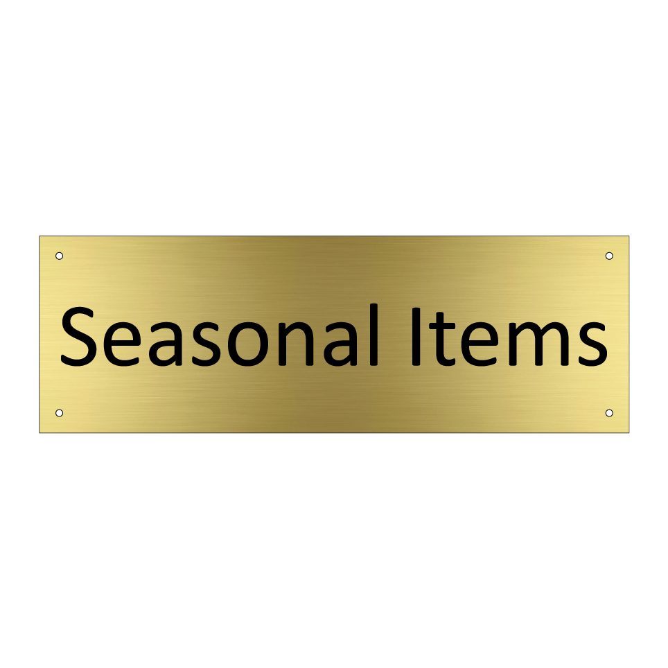 Seasonal Items