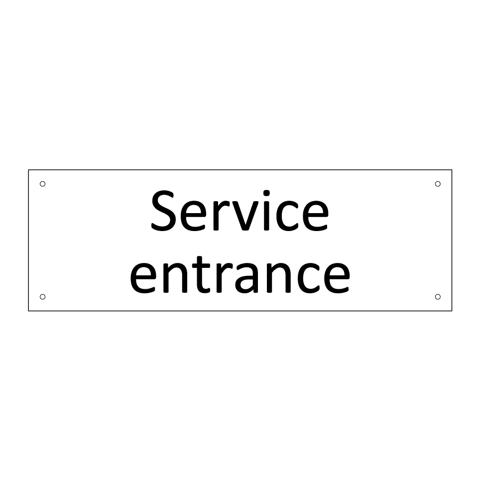 Service entrance