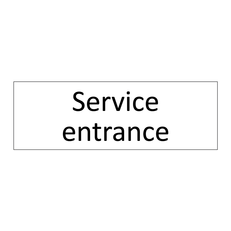 Service entrance