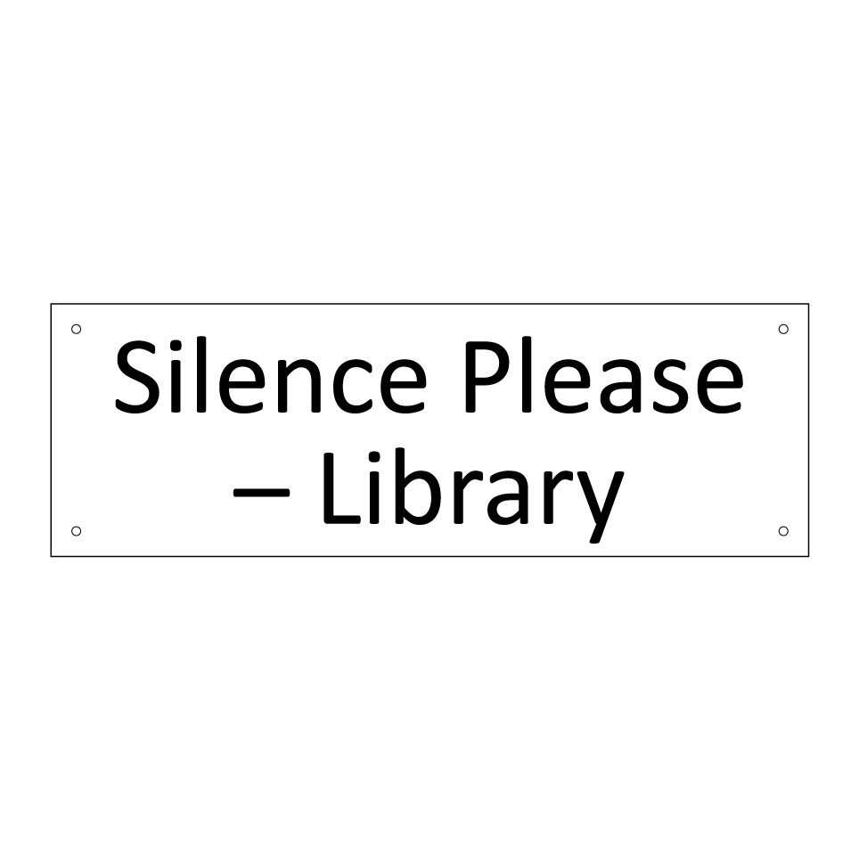 Silence Please – Library