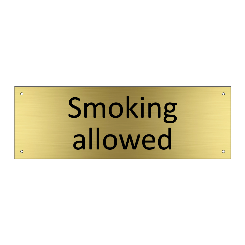 Smoking allowed