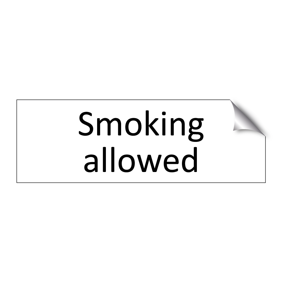 Smoking allowed