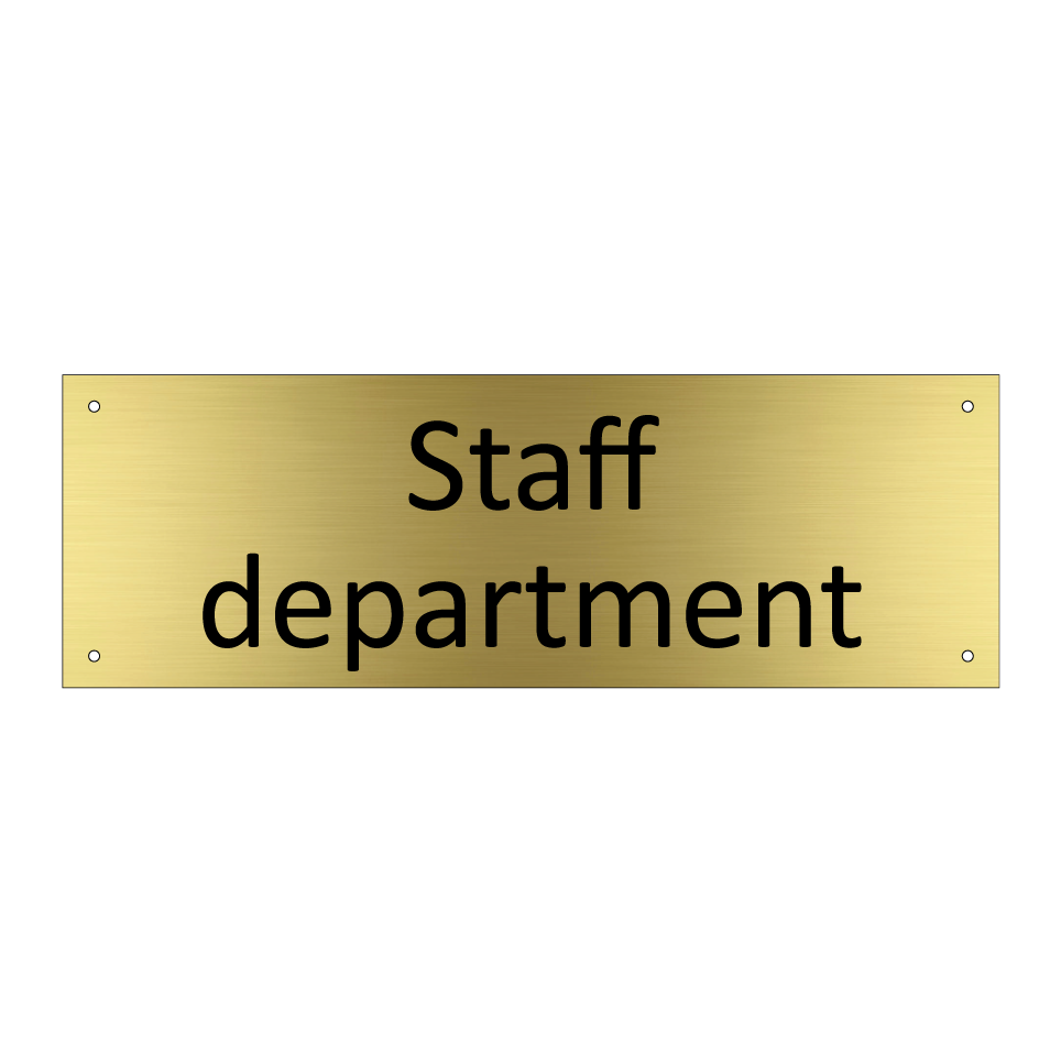 Staff department