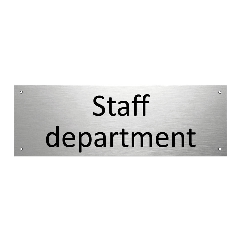 Staff department