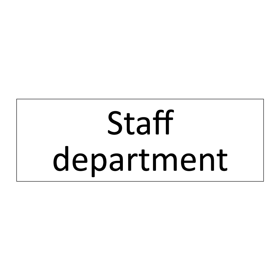 Staff department