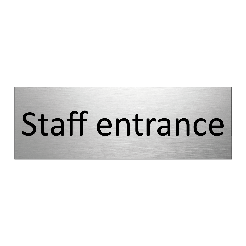 Staff entrance
