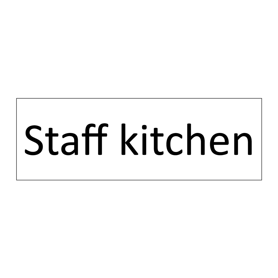 Staff kitchen