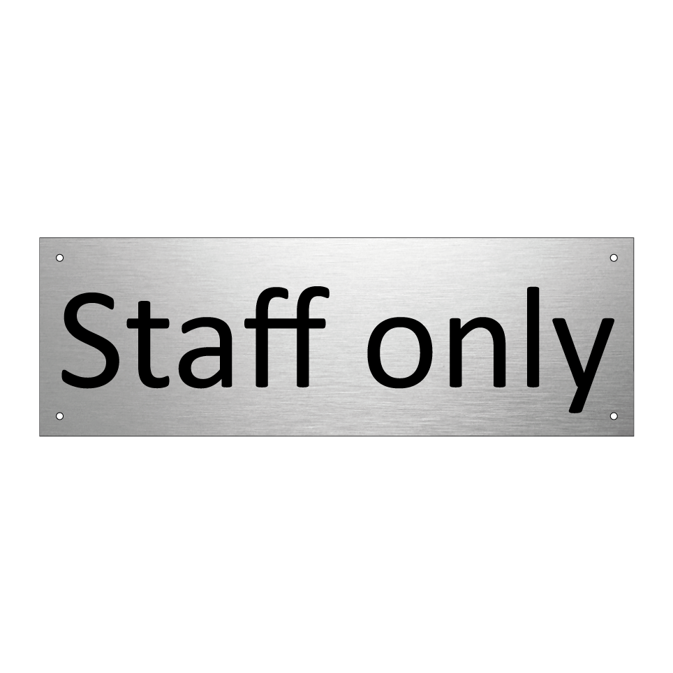 Staff only