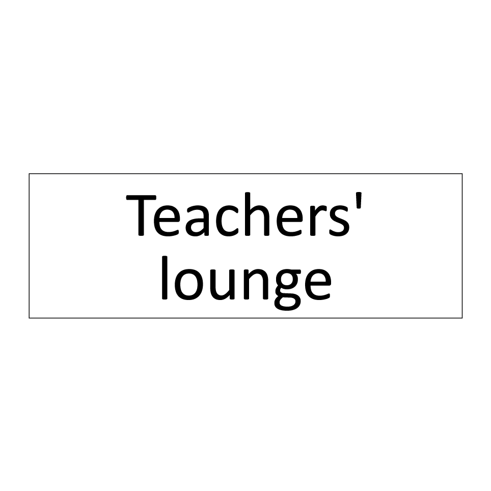 Teachers' lounge