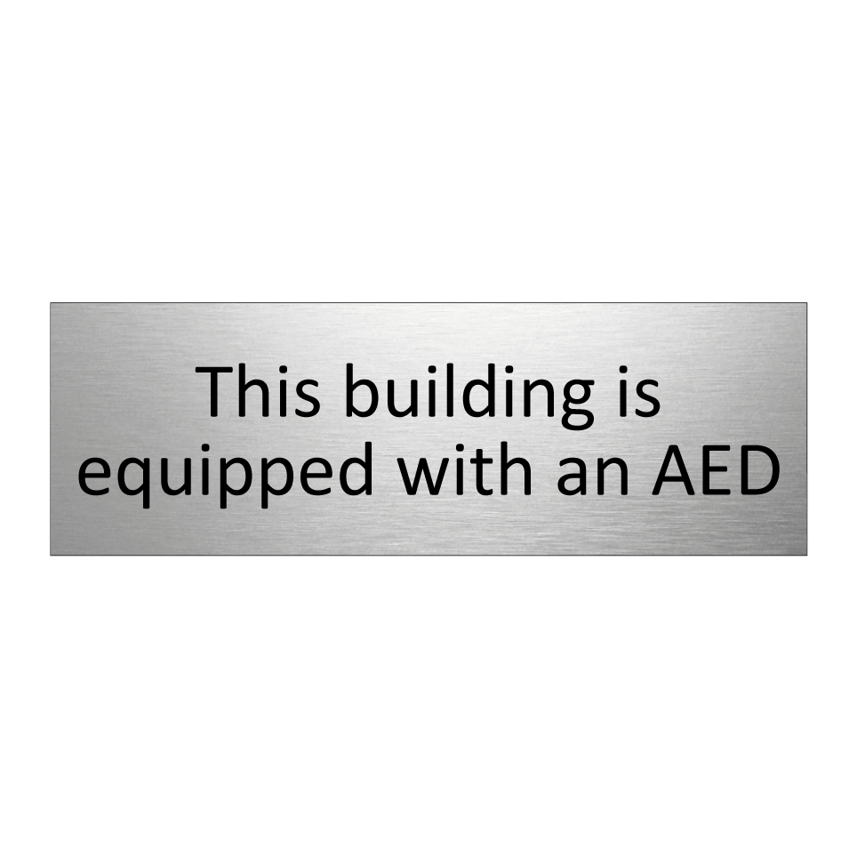 This building is equipped with an AED