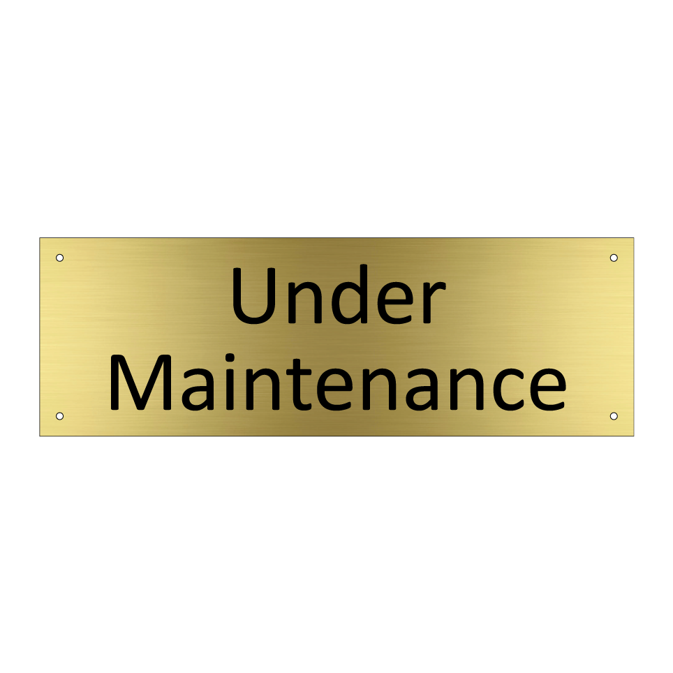 Under Maintenance