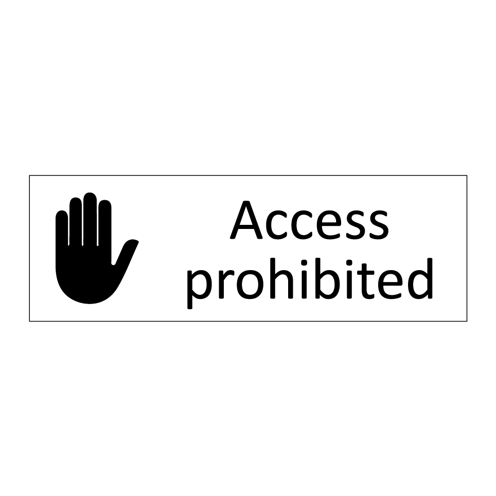 Access prohibited