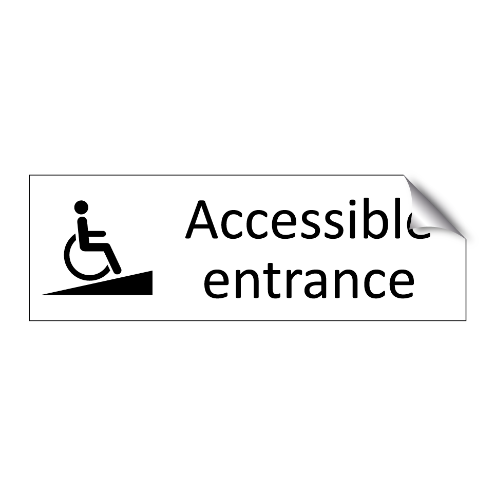 Accessible entrance