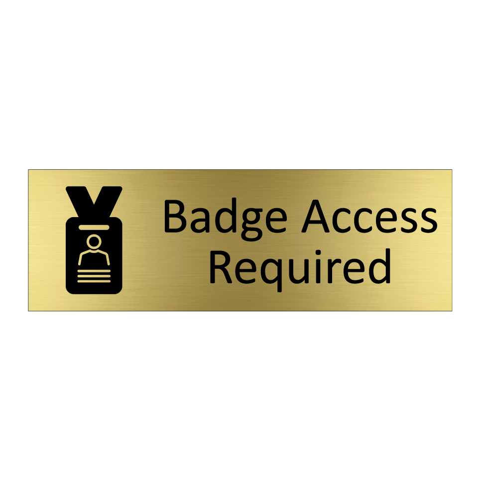 Badge Access Required
