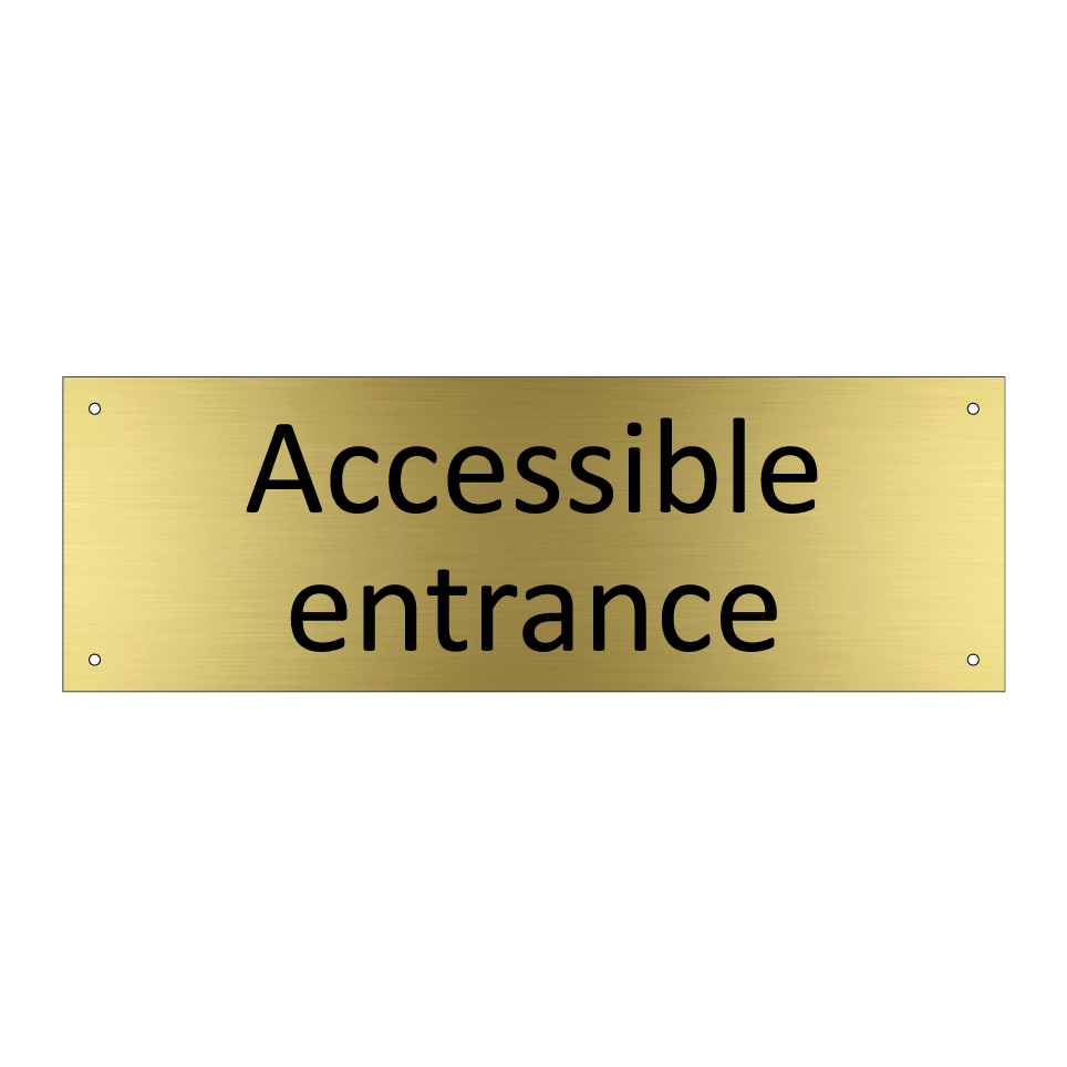 Accessible entrance