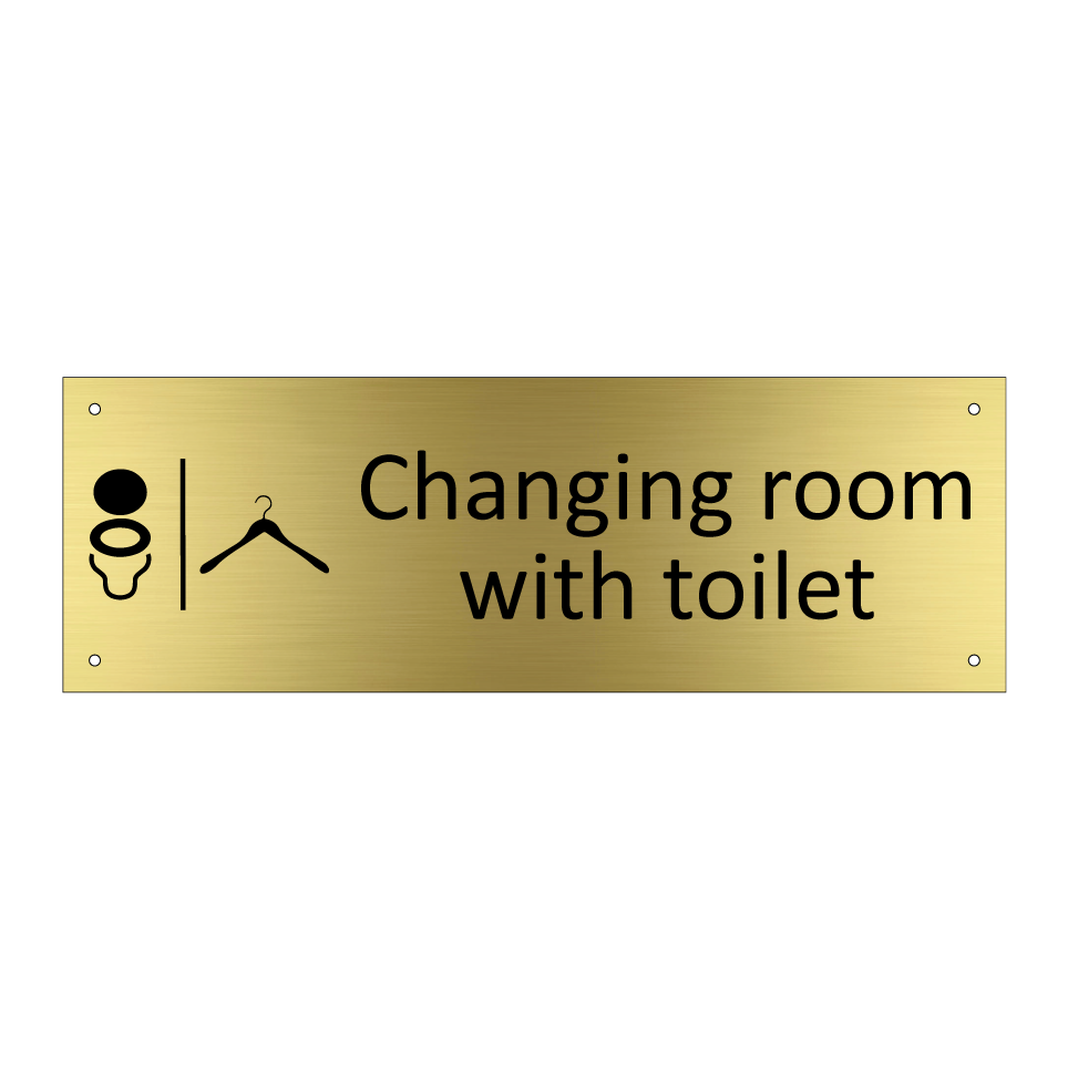 Changing room with toilet
