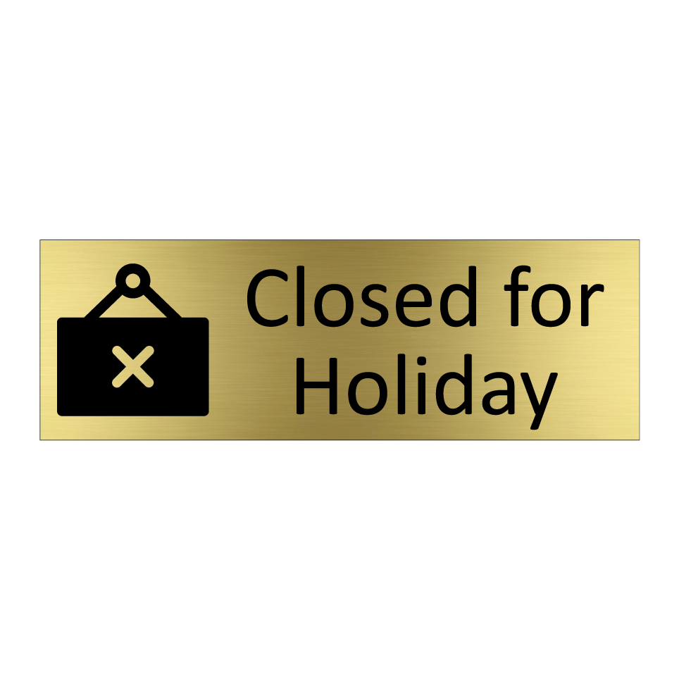Closed for Holiday