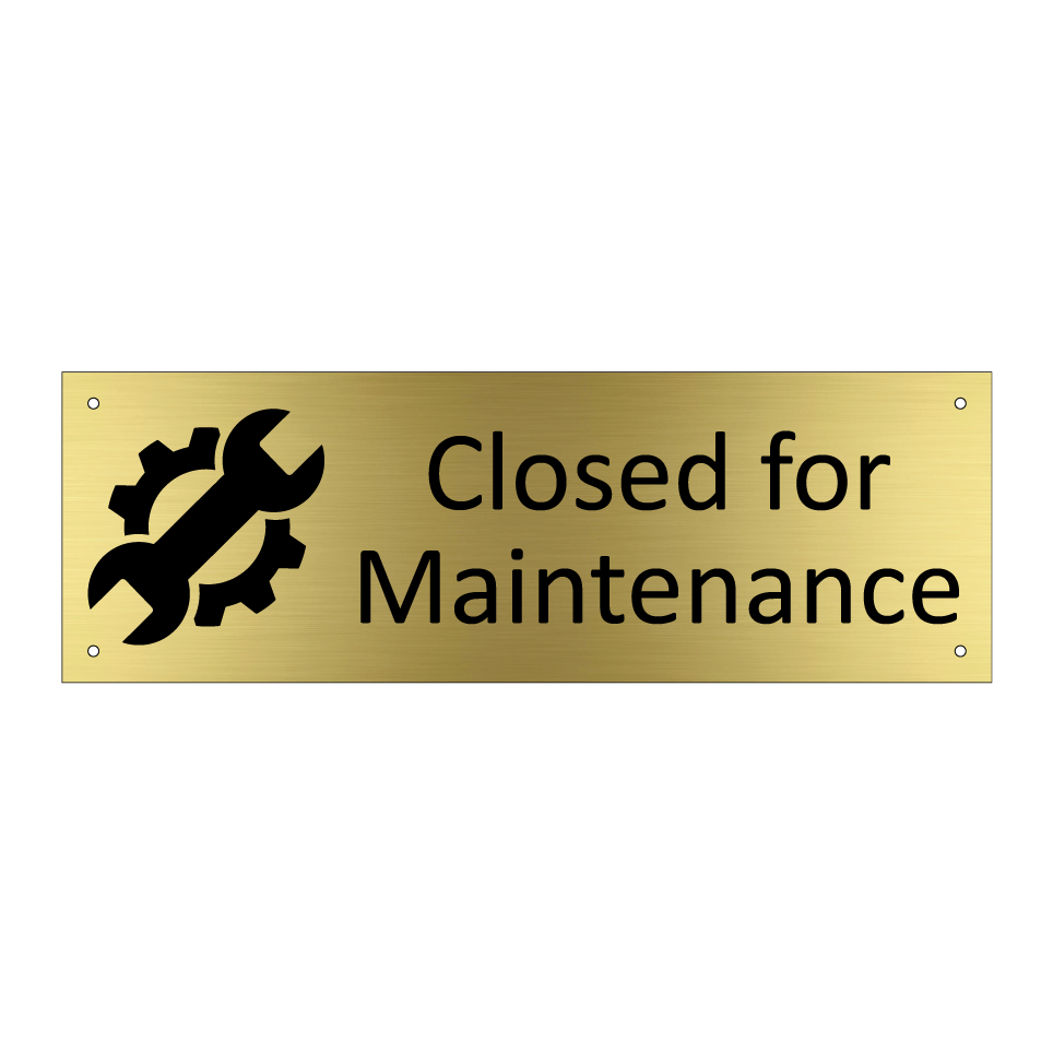 Closed for Maintenance