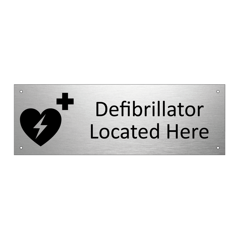 Defibrillator Located Here